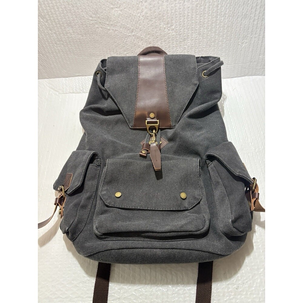 Vintage Canvas Backpack for Men Wome, Casual Daypack Travel Rucksack,School Bag